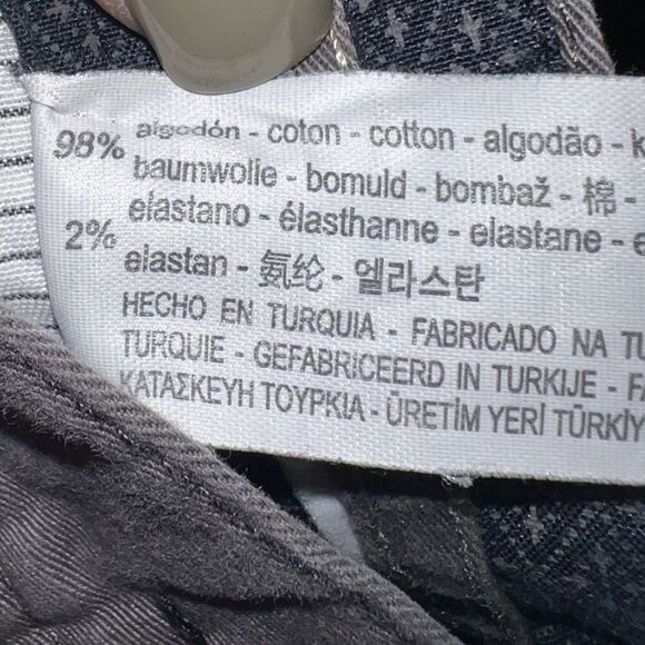 Zara Man Sport Wear Size 34 Basic Collection Gray Chino Pants - Picture 8 of 8